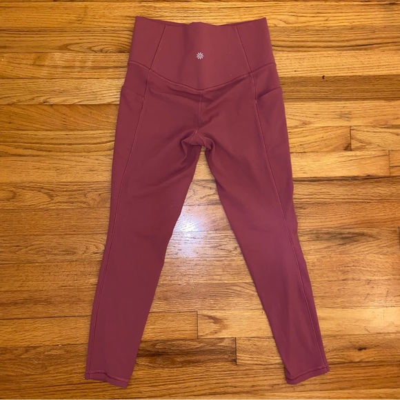 Athleta Red/Pink-ish Leggings Size SP - Picture 2 of 4